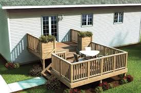 Split Level Simply Fancy Deck Project Plan 90017 Outdoor Diy Deck Designs Backyard Patio Deck Designs Deck Building Plans
