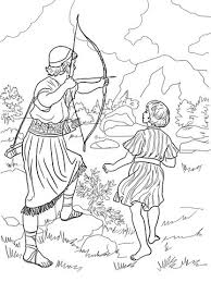 Jonathan Warns David Coloring Page Free Printable Coloring Pages Bible Coloring Pages Bible Coloring David And Jonathan