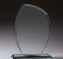 Crescent Jade Glass 13mm Thick - 170mm X 120mm wide