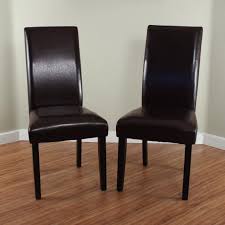 Dining chairs don't just have to look good, but should feel good, too. Villa Faux Leather Brown Dining Chairs Set Of 2 Walmart Com Walmart Com