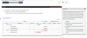 Solved Journalizing Partners Original Investment Instruc