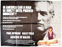 Love this film and the performances of the cast 1981- 'Absence Of Malice'  starring- Paul Newman, Sally Field, Wilford Brimley, Melinda Dillon, Bob  Balaban, Luther Adler, Barry Primus, Josef Sommer, Don Hood