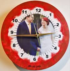 Photo Clock Personalised Photo Clock Personalized Photo Frames Wall Clock Design