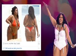 Lizzo says she's 'still trying to mend my relationship with food' after backlash to her detox diet. Pictures Of Lizzo In A Bikini Spark Debate Over Fat Phobia Indy100 Indy100