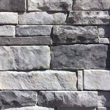White dry stack stone veneer. Stack A Stone