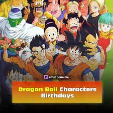 View mobile site fandomshop newsletter join fan lab. All Dragon Ball Characters Birthdays Official