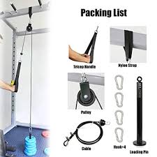 See more ideas about no equipment workout, lat pulldown, at home gym. Syl Fitness Lat Pull Down Machine Attachment Diy Tricep Rope Cable Pulley System