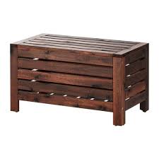 Applaro Storage Bench Outdoor Brown Brown Stained Ikea Ikea Outdoor Furniture Outdoor Storage Bench Ikea Outdoor