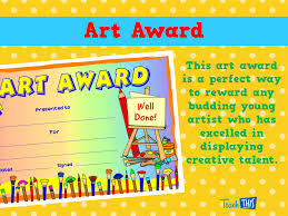 Art Award Arts Award Student Awards Classroom Games