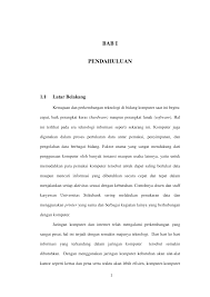 Contoh laporan pkl (sama untuk prakerin atau magang). Http Eprints Binadarma Ac Id 226 1 Laporan 20kkp 20infrastruktur 20lan 20 28local 20area 20network 29 Pdf