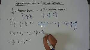 Cara mengubah pecahan ke desimal dan sebaliknya. Materi Soal Cpns 20 Penjumlahan Pecahan Biasa Dan Campuran Youtube