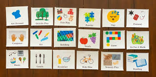 These daily schedule cards are great to help your students visualize their routine at school! How To Use A Visual Schedule For A 3 Year Old Full Green Life