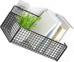JYCRA Cesta de Almacenamiento Montada en la Pared, Cesta de Cocina Colgante  de Alambre de Metal Negro, Estante Organizador de Almacenamiento de Pared  para Cocina, Dormitorio, Baño : Amazon.es: Hogar y cocina