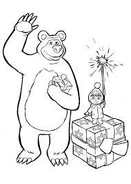 All coloring pages » cartoon » masha and the bear masha and the bear coloring pages in the 2009 russian animated tv series masha and the bear, the big bear becomes a super friendly daddy character who takes care of the naughty little masha in every way. Masha And The Bear Coloring Pages Free Printable Coloring Pages For Kids