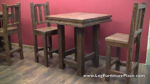 Comfy, cozy, and full of charm, rustic farmhouse style is more popular than ever. Lonestar Rustic Barnwood Pub Table From Logfurnitureplace Com Youtube
