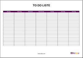 Alles im großen überblick inklusive übersichtlicher tabellen. To Do Liste Vorlage N Zum Ausdrucken Xobbu