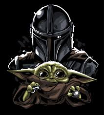 Mandalorian And Baby Yoda T Shirt Pop Art Picture Star Wars Merch Yoda Minimalism Mandalorian Art Star Wars Pictures Star Wars Background Star Wars Poster