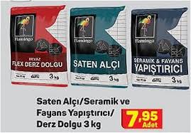 Saten Alci Seramik Ve Fayans Yapistirici Derz Dolgu 3 Kg Indirimde Market