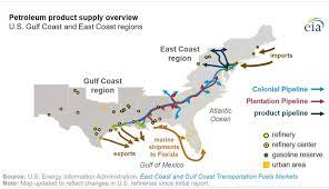 Colonial pipeline, which operates a pipeline network providing gasoline, diesel fuel, and jet fuel from gulf coast refineries to the u.s. P Bfeyqxiylyzm