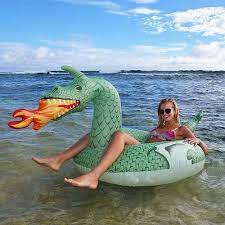 gofloats fire dragon party tube pool float bouee piscine piscine matelas gonflable