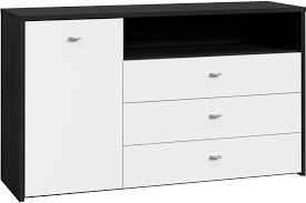 This sideboard hochglanz schwarz graphic has 12 dominated colors, which include it makes so beautiful color combination inspired from this image. Forte Kombikommode Tallis Sideboard Weiss Hochglanz Schrank Schwarz Sideboard Weiss