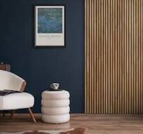 Natural Oak Slat Wall Panel on Black Felt | FIXIMER