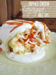 Buffalo Chicken Lasagna Roll Ups Simply Gloria Chicken Lasagna Rolls Buffalo Chicken Lasagna Lasagna Rolls