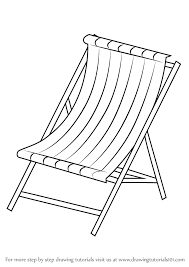 How to draw a beach chair. Learn How To Draw Beach Chair Everyday Objects Step By Step Drawing Tutorials