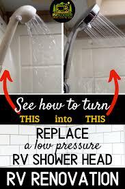 Rv Shower Faucet And Shower Head Replacement In 2020 Shower Faucet Rv Shower Head Shower Heads