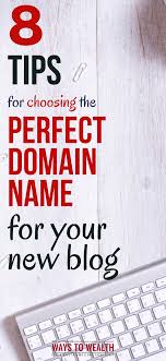 8 Tips To Pick The Perfect Domain Name For Your Blog Blog Names Inspiration Food Blog Names Domain Name Ideas