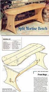 Split Mortise Bench Plans Outdoor Furniture Plans Projects Woodarchivist Woodworking Bench Plans Small Woodworking Projects Woodworking Furniture Plans