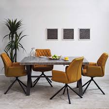Having trouble finding the right concrete dining. Industrial Style Concrete Effect Dining Table