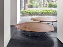 Walnut Coffee Table For Living Room Pebble By Roset Italia Design Nathan Yong Table Living Room Table Coffee Table