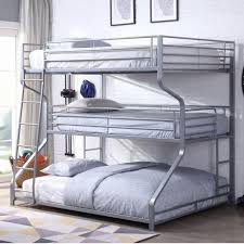 199 results for twin triple bunk bed. Acme Furniture Kids Beds Caius Ii 37790 Triple Bunk Bed Silver Bunk Bed From The Luxe Loft