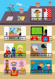 Illustration Jeunesse Belleville Paris Voisin Immeuble Maison Famille Illustration Jeunesse Kawaii