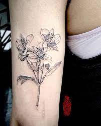 Simple Peruvian Lilies For Yvonne Peruvian Lilies Lily Tattoo Tattoos