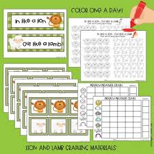 It includes color pictures word wall words picture to picture match p In Like A Lion Out Like A Lamb Activities For Pre K And Kinders Tpt