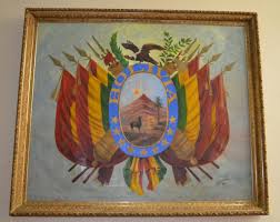 Conmemora el nacimiento de la bandera del diseño contemporáneo terminada la construcción del soviet supremo después de un fracasado intento de. Centenario Escudo De Armas De Bolivia Con El Sello De Su Autor Luce En El Senado Camara De Senadores