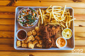 Tea or soda, tots and a side of homemade sauce. Flyrite Chicken S New Location Opens On Burnet