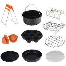 Gowise Usa Universal Xl 10 Piece Airfryer Accessory Set Gwa0009 The Home Depot In 2020 Air Fryer Air Fryers Fryer