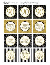 Black And Gold Happy Birthday Topper Elegant 90th Birthday Cupcake Toppers Black Gold 90th Birthday Party Circles Printable 90 Years Old Bday Decor Bgl 50th Birthday Cupcakes 30th Birthday Cupcakes Anniversary Cupcakes