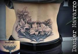 Lower Back Flowers Cover Up Tattoo Tribal Tattoo Cover Up Cover Up Tattoos For Women Cover Tattoo