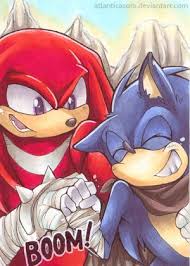Boom Brofist By Atlanticasora On Deviantart Sonic Sonic Knuckles Sonic And Shadow