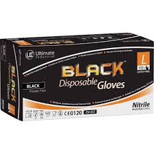 Disposable nitrile gloves vitrile blue and black 100 % powder free latex free uk. Disposable Gloves
