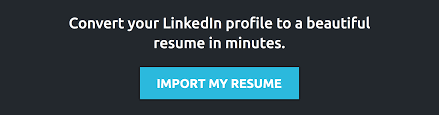 turn your linkedin profile to resume in