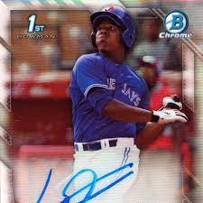 Vladimir guerrero jr rookie baseball cards (lot of 2).this is an amazing 2 card lot of our young superstar vladdy jr. Vladimir Guerrero Jr Rookie Cards Top List Best Prospects Rc Gallery