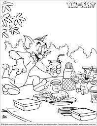 Another fun coloring page about this fight between cat and rat! Tom And Jerry Coloring Page Coloring Library