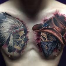 No evil monkeys chicano tattoo template with skeletons covering. Top 144 Chest Tattoos For Men