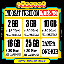 Namun bagi beberapa orang, mereka tidak sempat menjelajah dunia maya karena kesibukan yang dimilikinya. Kuota Indosat Freedom Internet Im3 Gift Paket Tembak Inject Murah Shopee Indonesia