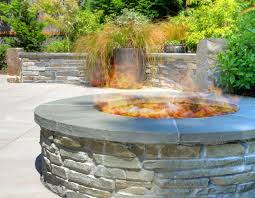 We are going to be pouring a capstone to a fire pit that's already in place. Reynolds Landscape Portfolio Fire Pits Sit Around The Fire Pit